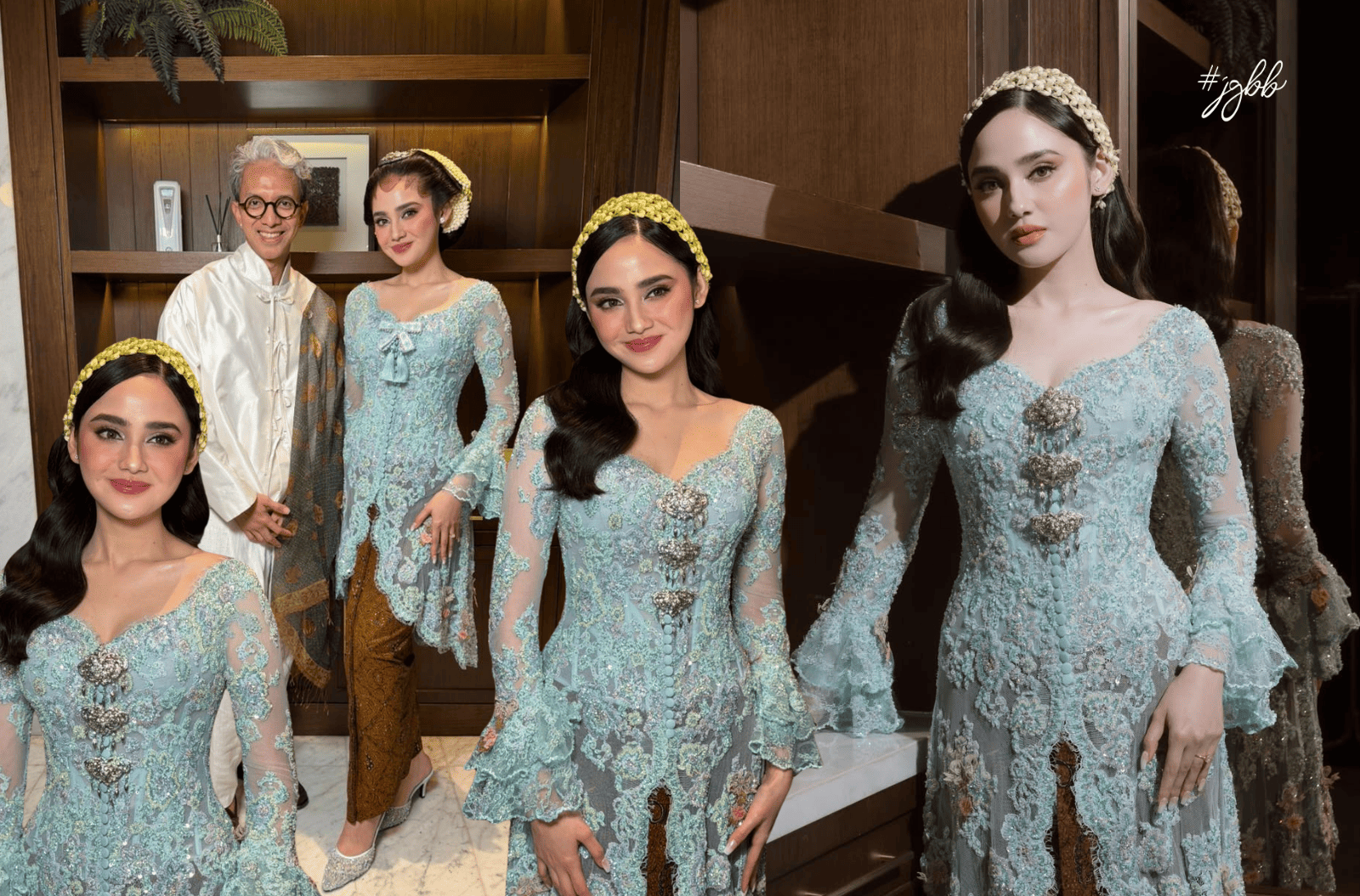 Rahasia di Balik Kebaya ‘Sky Blue’ dan ‘Ronce Melati’ Syifa Hadju: Sentuhan Romantis dan Mahakarya Didiet Maulana 